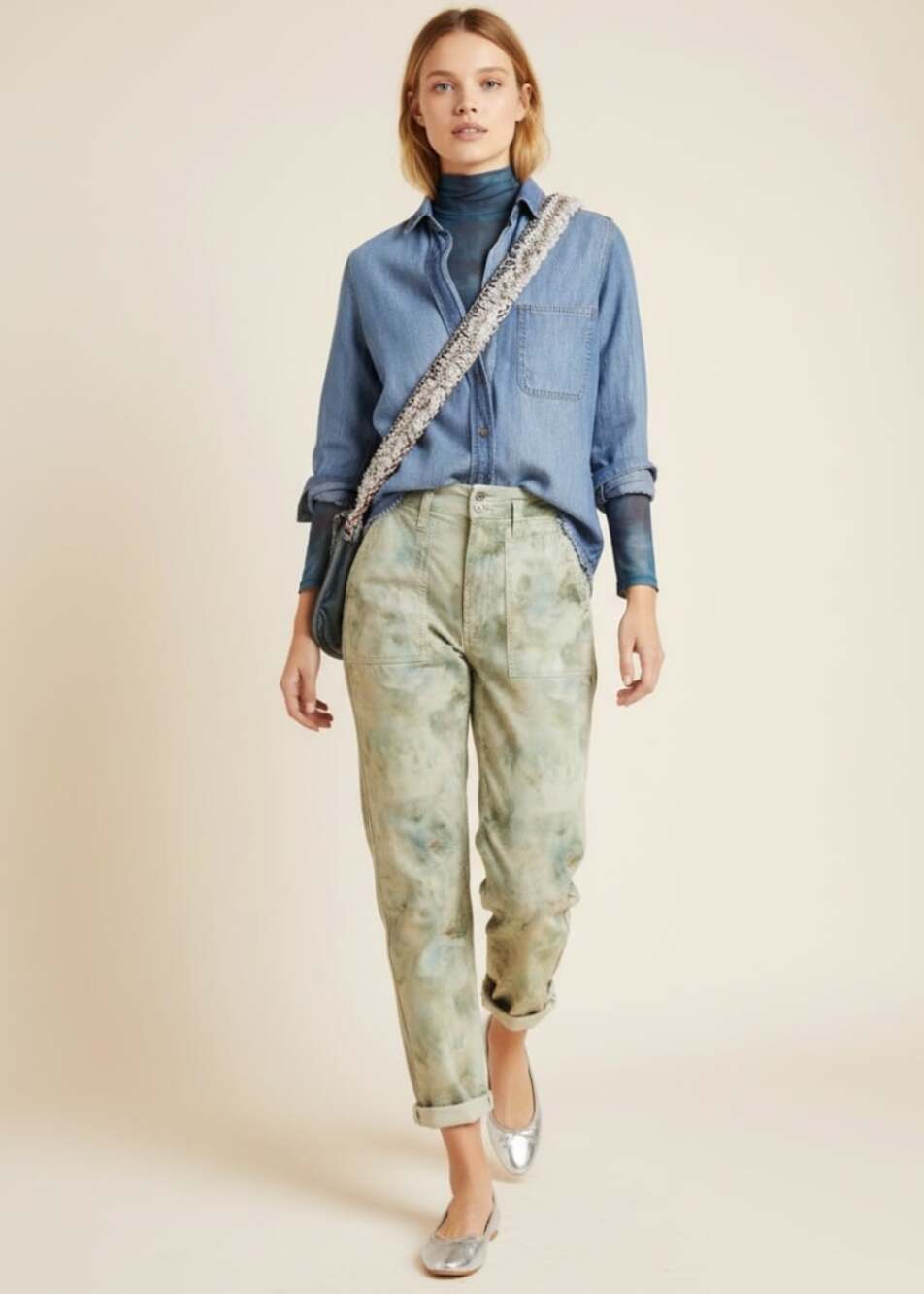 By Anthropologie The Wander Tie dyed cargo pants